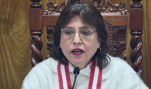 Delia Espinoza dio una conferencia de prensa mientras JNJ debate su suspensión