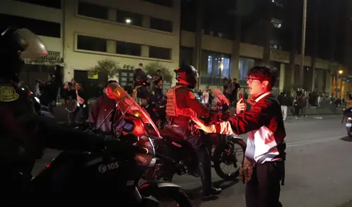 Marcha en Lima Generazión Z PNP Exitosa