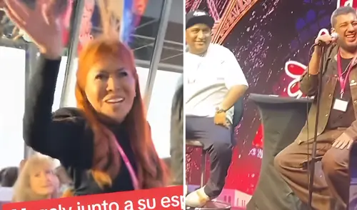 Magaly Medina sorprendió en presentación de 'Hablando Huevadas' en París.