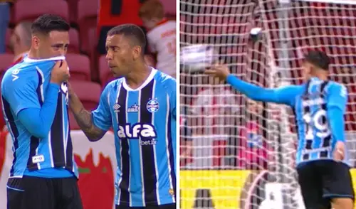 Erick Noriega cometió dos penales en el primer tiempo del Gremio vs Internacional. Foto: composición LR/captura de Globo