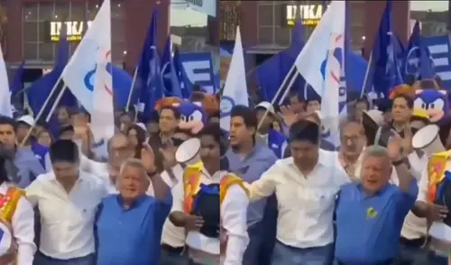 César Acuña fue abucheado por los ciudadanos de Huancayo