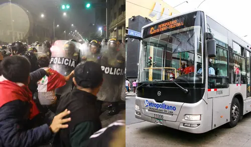 Cierran estaciones del Metro por protestas en Centro de Lima
