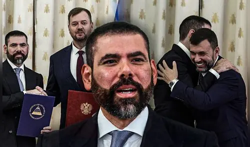 Ortega Murillo destacó que ambos países mantienen una relación histórica de hermandad. Foto: Composición LR/AFP. Nicaragua y Rusia firman acuerdos de cooperación comercial y económica: "Nos llena de honor firmar"