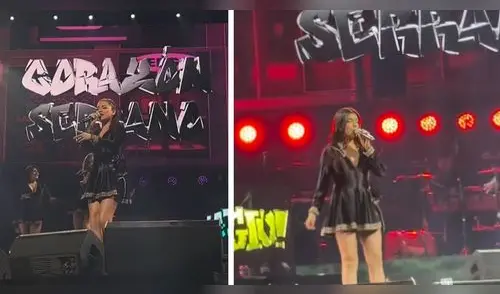 Corazón Serrano deslumbra en concierto de Sergio George en Miami: asistentes les pedían que sigan cantando