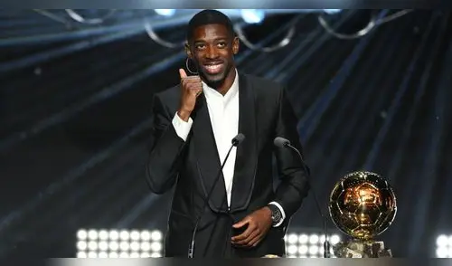 Dembélé llegó al PSG tras su paso por el Barcelona. Foto: captura de Ballon d'Or Dembélé llegó al PSG tras su paso por el Barcelona. Foto: captura de Ballon d'Or