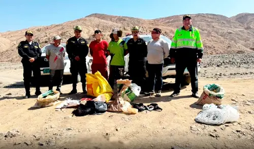 Los imputados no contaban con permisos para la extracción de minerales ni para la manipulación de armas. Fuente: Difusión. Los imputados no contaban con permisos para la extracción de minerales ni para la manipulación de armas. Fuente: Difusión.