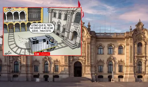 Carlincatura de hoy, martes 23 de septiembre, sobre las posibles intenciones de los trenes en Lima. Foto: Composición/LR Carlincatura