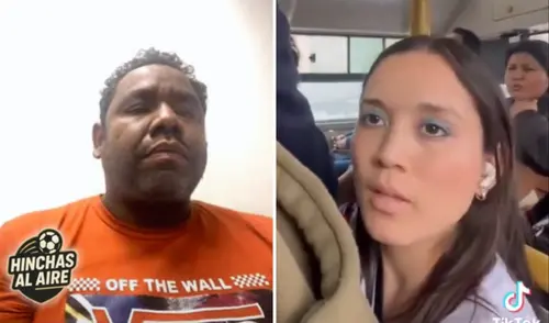 Presentadores de 'Hinchas al aire' rechazaron actos de discriminación de su compañera. bus del Metropolitano, racismo