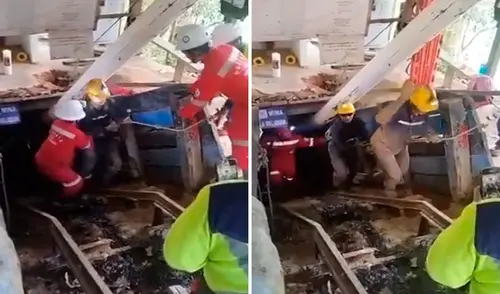 Así fue el rescate de los mineros atrapados. Así fue el rescate de los mineros atrapados. Foto: ANMColombia