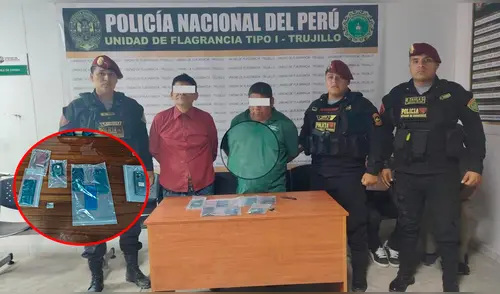 Durante la intervención se incautaron varios equipos móviles. Foto: Composición LR / PNP