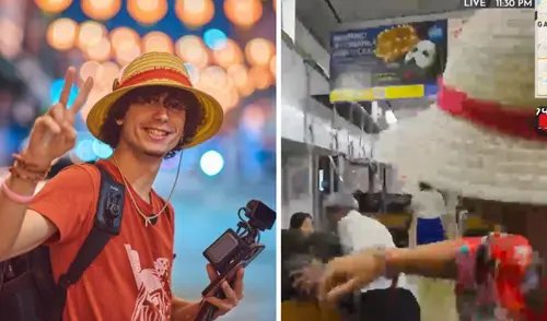 Streamer español Kelton D agrede a un adulto mayor japonés en tren durante transmisión en vivo