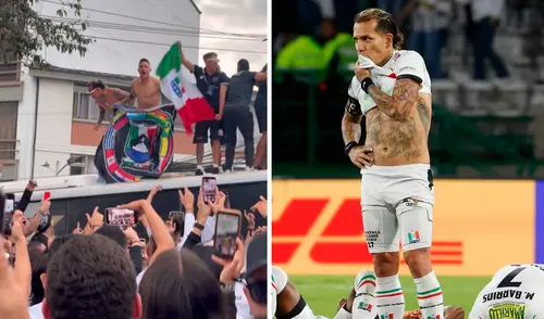 Dayro Moreno y sus compañeros de Once Caldas terminaron desolados tras la eliminación. Foto: captura de X/AFP