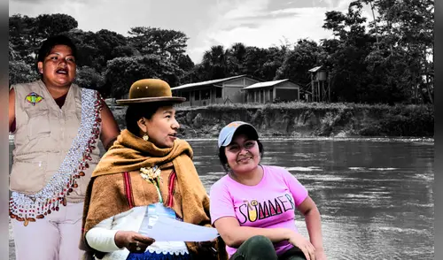 Lideresas indígenas en defensa de su territorio no temen denunciar irregularidades Foto: composición  LR