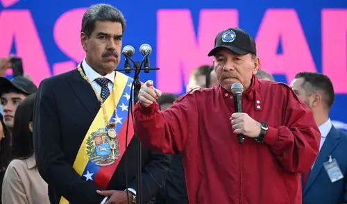 El presidente Daniel Ortega es un firme aliado de Nicolás Maduro. Foto: AFP