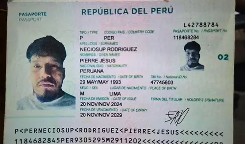 Erick Moreno, alias El Monstruo, fue capturado con un pasaporte y DNI falsos, en una vivienda de Paraguay junto a una mujer.