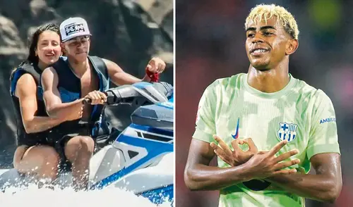 Lamine Yamal y Fati Vásquez se reunieron durante el último verano europeo. Foto: composición de LR/Lecturas/AFP