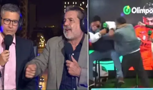Silvio Valencia y 'Chevaristo protagonizaron la lamentable escena en el programa "Mira lo que habla"