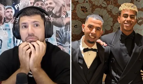 Se viralizó una supuesta pelea entre 'Kun' Agüero y el padre de Lamine Yamal. Foto: composición LR/captura de Kun Agüero/captura de Instagram Se viralizó una supuesta pelea entre 'Kun' Agüero y el padre de Lamine Yamal. Foto: composición LR/captura de Kun Agüero/captura de Instagram