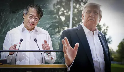 La decisión de EE. UU. de revocar la visa a Gustavo Petro tras sus polémicas declaraciones en la ONU genera la mayor crisis diplomática bilateral en 30 años. Foto: composición LR/AFP El "Efecto Petro": ¿Podría la crisis de la visa desencadenar la ruptura de las relaciones entre Colombia y Estados Unidos?