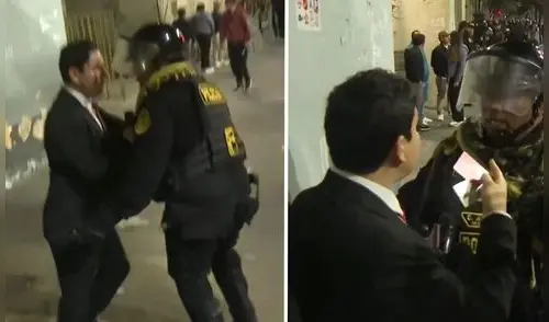 Policía irrumpe cobertura en vivo de periodista de Canal N.