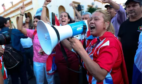 ‘Generación Z’ de Paraguay protestó en contra del gobierno de Santiago Peña. ‘Generación Z’ de Paraguay protestó en contra del gobierno de Santiago Peña.