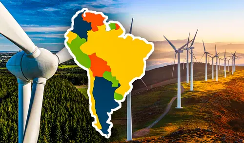 Según datos de World Energy 2025, Brasil es parte del top 10 de los países con mayor capacidad de generación de energía eólica. Foto: Composición LR El único país de Sudamérica en el top 10 con mayor capacidad de generar energía eólica junto a China y Estados Unidos