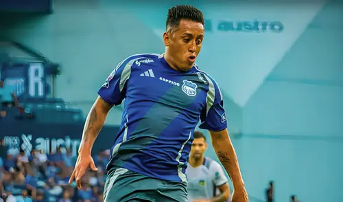Christian Cueva reaparece en los entrenamientos de Emelec luego de someterse a estudios médicos en su pierna derecha.