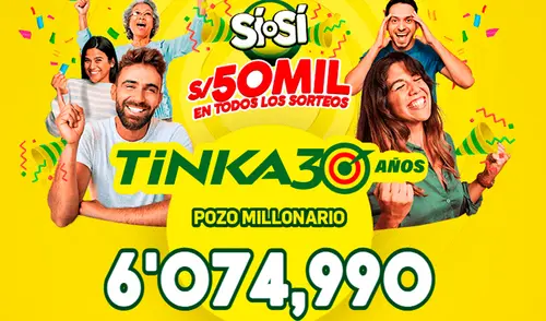 Nuevo sorteo de La Tinka con un pozo de S/6.074.990 | Foto: Intralot