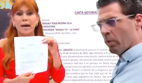 Gustavo Salcedo contra Magaly Medina.