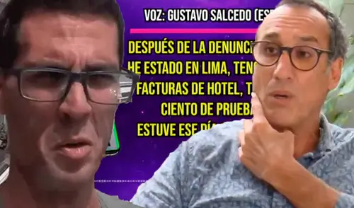 Gustavo Salcedo desmintió episodio de agresión.