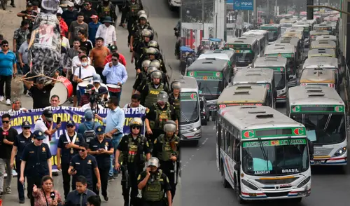 Gremios de transportistas confirmaron el paro desde las 7 de la mañana. Foto: Composición LR