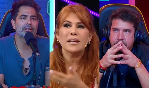 Magaly Medina, Gabriel Calvo, Jhovan Tomasevich, Maju Mantilla