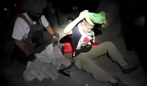 La activista Greta Thunberg fueron una de las personas interceptadas por las fuerzas israelíes.