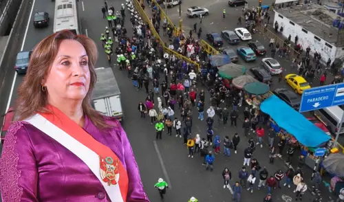 Dina Boluarte se refirió al paro de transportistas y pidió cesar las manifestaciones. Foto: Composición/LR Dina Boluarte