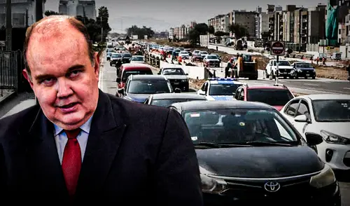 Congestión vehicular en la Vía Expresa Sur. Foto: Marco Cotrina / La República