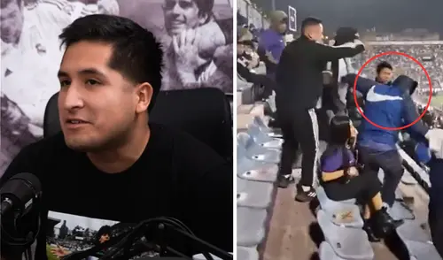 Golpean a streamer Fanodric en partido de Alianza Lima vs Atlético Grau