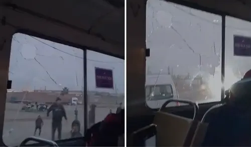 Sujetos atacan bus repleto de pasajeros en el Callao por no acatar paro de transportistas.