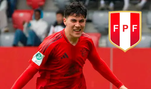 Felipe Chávez solo ha jugado con las categorías menores de la selección peruana hasta ahora. Foto: composición de LR/Bayern Múnich II