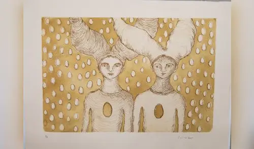 "Piedra de Sol", exposición individual de grabado de Carolina Bazo. Imagen: Difusión.