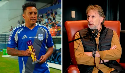 Christian Cueva fue uno de los mejores jugadores de la selección peruana con Ricardo Gareca como DT. Foto: composición de LR/Emelec/captura de Pase Filtrado