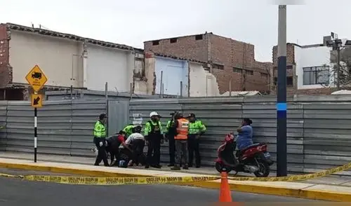 Obrero de construcción civil asesinado en la exavenida Colonial, en el Callao. Foto: Difusión.