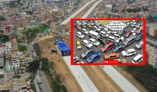 Carlincatura retrata el caos de la nueva obra del alcalde de Lima