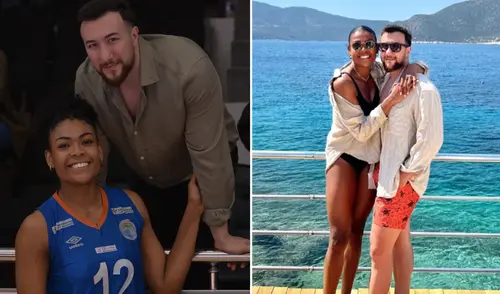 Angela Leyva juega para el equipo Beşiktaş JK de Turquía. Foto: composición LR/Instagram Angela Leyva y su novio