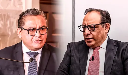 Juan José Santiváñez y su vínculo con el TC. Foto: composición LR JUAN José santváñez