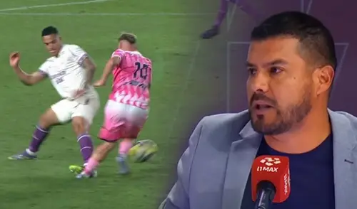 Erick Delgado atónito con el VAR por no revisar pisotón de Santamaría y lo compara con expulsión de Barcos