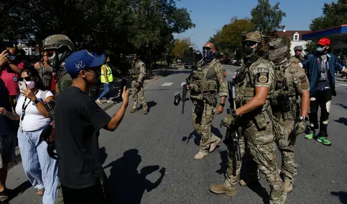 En varias ciudades de Estados Unidos, Donald Trump ha desplegado a la Guardia Nacional. En varias ciudades de Estados Unidos, Donald Trump ha desplegado a la Guardia Nacional. Foto: AFP