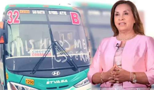 Conductor conmueve con cartel en paro y envía fuerte mensaje a Dina Boluarte en medio de paro de transportistas.