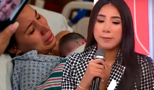 Samahara Lobatón dio a luz en Estados Unidos. Foto: Composición LR/Captura/Instagram/Captura/YouTube Samahara Lobatón dio a luz en Estados Unidos.