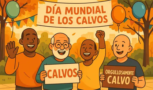 El 'Día Mundial de los Calvos' se celebra cada año el 7 de octubre.
