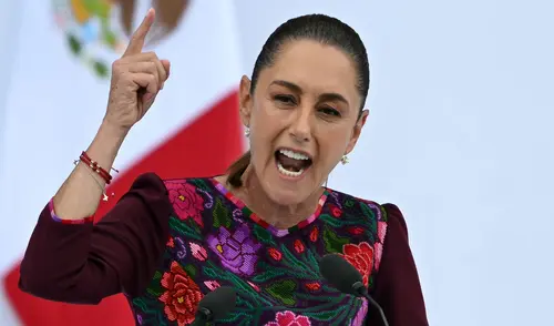 Sheinbaum aseguró que su secretario de Economía ya está en pláticas con su homólogo estadounidense. Foto: AFP